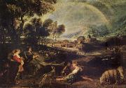 Peter Paul Rubens Landscape iwth a Rainbow oil painting on canvas